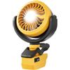 Hamvolty Ventilatore a batteria senza fili per Dewalt DCB182, adatto per campeggio, officina e cantieri