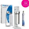 BRITA Soda Maker - SodaTRIO White - 1 1L Bottle and 1 CO2 Cylinder Included