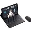 INF Tastiera e mouse Bluetooth per Samsung Galaxy Tab Samsung Galaxy Tab S7+/S8+/S7FE 12,4 pollici