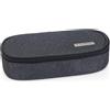 ASTUCCIO OVALE ORGANIZZATO GLITTER NERO COMIX