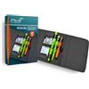 Pica Master‑Set 55030 | Set professionale di marcatura carpentiere 5 pezzi | Incl. BIG Dry, marcatore fori profondi Dry e VISOR | Mine BIG Dry grafite 2B, colore 6045, Dry grafite 2B 4030