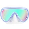 CRESSI Honey - Maschera Compatta Design Specifico per Donna, Monovetro Temperato, Morbido Facciale in Silicone 100%, Fibbie Rapide Donna