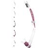 CRESSI Itaca Ultra Dry Snorkel - Aereatore Dry per Immersione Apnea e Snorkeling, Trasparente/rosa, Unisex Adulto