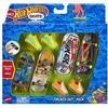 Hot Wheels Skate - Multi-Pack Assortimento Tony Hawk, set con 4 fingerboard assemblate e 2 paia di scarpine da skateboard rimovibili, giocattolo per bambini, 5+ anni, HNG72