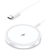 ROOSTON Caricabatterie magnetico senza fili per iPhone, caricabatterie a induzione rapida da 15 W, compatibile con Apple Magsafe, ricarica rapida per iPhone, stazione di ricarica per Apple e Airpods