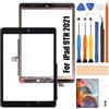 Reparo Touch Screen per iPad 9 2021 Display A2602 Schermo di Ricambio | Schermo di Ricambio per iPad 9 10.2 Digitizer con Kit di Riparazione, A2603 A2604 A2605 (Nero con Home Button, Non LCD)