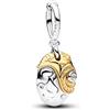 PANDORA Disney Moana sterling silver and 14k gold-plated dangle with 0.012 ct TW G-I VS+ round brilliant very good cut lab-grown diamond