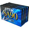 TDK SA 90 High Bias Ultimate CD Performance - Cassette audio vuote, confezione da 4