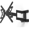 Hama Supporto da parete per TV orientabile, inclinabile, braccio extra lungo (supporto da parete per TV 32-65, VESA da 100 x 100 fino a VESA 400 x 400, fino a 50 kg, ultra sottile, supporto