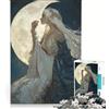 JIANGENNF Puzzle per adulti da 1000 pezzi Madre della Luna gioco per famiglie decorazione da parete con pezzi di forma casuale completamente ad incastro 38x26cm
