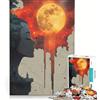 JIANGENNF Puzzle da 1000 pezzi per adulti Madre Natura e la Luna di Sangue gioco educativo difficile ideale come regalo di compleanno o per occasioni speciali 38x52cm