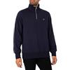 GANT Uomo Felpa con Zip 1/4 Regular Shield, Fresh Blue