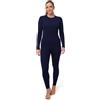DANISH ENDURANCE Completo Termico Lana Merino Donna, Blu Notte, M