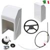 TIMONERIA SERIE "MIKI" - Cassero completo composto da: - Volante a 4 razze in AB