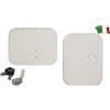 SPORTELLO RETTANGOLARE - Sportello rettangolare in ABS bianco. - Cod. GFN 310330