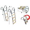 SCALETTA CON CORRIMANO - N. gradini 3 - Lunghezza scala A cm 78 - Lunghezza tota