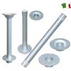 SUPPORTO TAVOLO IN LEGA LEGGERA - Base inferiore ad incasso per supporto tavolo.