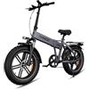 RINCC Bici Elettrica Pieghevole, Ebike da 720Wh 15Ah Batteria | Motore Brushless | Autonomia di 100 Km | 20"×4.0" Fat Tire | 7 Velocità | Ruota monoblocco in lega di magnesio | R200 (Grigio)