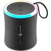 Music Sound AURA 10W - Cassa Bluetooth Portatile - Nero - IPX6 - luci RGB