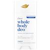 Dove Whole Body Deo Deodorante Stick per Tutto il Corpo Original 75 ml, Deodorante Corpo Multi-Zona con 0% Sali di Alluminio, Protezione Anti-Odore 24 Ore, Formula Delicata, Dermatologicamente Testato