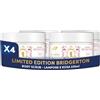 Dove Scrub Corpo Bridgerton Raspberry Rendezvous, Limited Edition, con Detergenti a Base Vegetale e ¼ di Crema Idratante, Note di Lampone e Vaniglia, Senza Solfati, 4 Confezioni da 225 ml