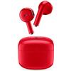 Music Sound SWAG Auricolari Wireless a Capsula, Bluetooth, 12 Ore di Riproduzione, Auto Pairing, Controlli Touch, Case Compatto - Rosso