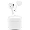 Music Sound SWAG Auricolari Wireless a Capsula, Bluetooth, 12 Ore di Riproduzione, Auto Pairing, Controlli Touch, Case Compatto - Bianco