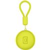 Cellularline TRACY TAG - Trova Oggetti compatibile con Apple iOS Find Me - Compatibile con Accessori Airtag - Batteria sostituibile (durata 1 anno) - Resistente a polvere ed acqua - Giallo Lime