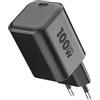 Cellularline caricabatterie da rete ACH USB-C GaN+ con porta Power Delivery da 100 W per una ricarica veloce e sicura di smartphone, tablet e laptop