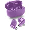 Music Sound DRIFT auricolari Bluetooth wireless in-ear con custodia compatta colorata, auto pairing, comandi touch, fino a 22 ore di riproduzione, ottimali per musica e chiamate, lilla