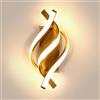 Comely Lampada da Parete LED, 22W 2500LM Oro Applique da Parete LED