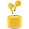 Music Sound SWAG Auricolari Wireless a Capsula, Bluetooth, 12 Ore di Riproduzione, Auto Pairing, Controlli Touch, Case Compatto - Giallo