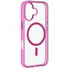 cellularline - Iconic Mag - Custodia trasparente iphone 17 - Bordi Colorati - Ring magnetico colorato - Compatibile con ecosistema Magsafe