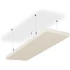 SILENT4® Panelli Fonoassorbenti Sofitto, 114x33x5cm, Pannello Fonoassorbente acustico, montaggio a adesivo e a vite, misurabile, migliore acustica della stanza grazie ai pannelli acustici
