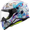 LS2, Casco Moto Integrale Bambino KID NEXT LEVEL White, S