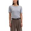Marc O'Polo Marc OߴPolo Donna T-Shirt in Cotone bio con Scollo a Barca