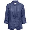 ONLY Onlcaro Charis 3/4 Unlined Blazer Wvn CC 3/4-Blazer, Blu Jeans Scuro, XL Donna