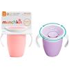 Munchkin 2 Pack Tazza Apprendimento Miracolo | 207ml | Rosa/Viola