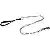 Croci Guinzaglio per cani in nylon nero da 1,1 mm x 2 m con catena