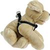 Zolux MAC Zolux Leather - Imbracatura Regolabile per Cani, 15 mm, Colore: Nero
