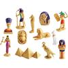 12 pezzi Giocattoli dell'Antico Piramide Mummia Giocattoli egiziani Statue