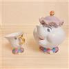 Tokyo Disneyland Mrs. Potts Teiera & Chip Tea Cup Set Disney Beauty Beast com...