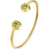 Supcare Bracciale Tennis Donna con Zirconi, Peridoto Bracciale Rigido Donna in Acciaio Inossidabile, Oro Bracciale Laurea Amicizia con Numeri Romani, Idee Regalo Ragazza Mamma
