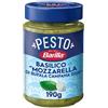 Barilla Pesto Basilico e "Mozzarella di Bufala Campana DOP", 190 g | Consistenza Vellutata e Gusto Delicato, Senza Glutine, Sugo Pronto Per Pasta