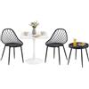 DazzlerE Piccolo tavolo da pranzo con 2 sedie, tavolo bistrot con 2 sedie