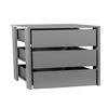 COMPOSAD | Cassettiera Interna per Armadi, Struttura cassetti per interno Armadi, (LxAxP) 96,4x66,8x48,9 cm, Colore Grigio, Made in Italy
