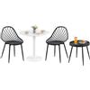 DazzlerE Tavolo da pranzo con sedie, tavolo bistrot con 2 sedie
