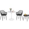 DazzlerE Tavolo bistrot con 2 sedie, piccolo tavolo da pranzo con 2 sedie