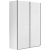 Composad | Armadio della Linea SYSTEMA, Armadio a 2 Ante Scorrevoli, Camera da Letto, (LxAxP) 150x223x67 cm, Colore Bianco Top Matt, Made in Italy