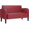 Generico Divano Divanetto Rosso Vino 110 cm in Similpelle,Mobili,Divani,Rosso,20.5 kg,4100539